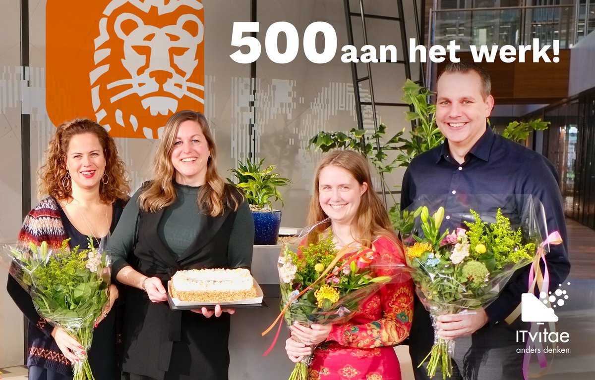 Al 500 jongeren met een neurodivers profiel zijn dankzij <a href="/ITvitae/">ITvitae</a> duurzaam aan het werk als ICT-specialist. We feliciteren data scientist Esmee en haar werkgever ING met de 500ste plaatsing. 
#neurodiversiteit #autisme #hoogbegaafd #autismecoach #loopbaan #ICT