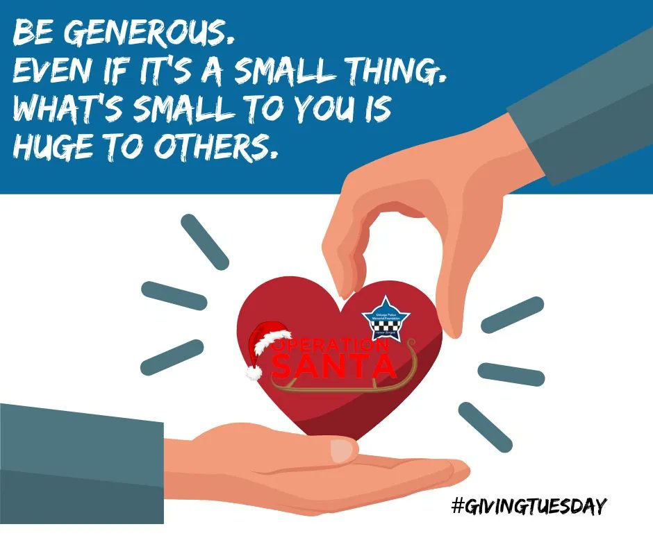 cpdmemorial's tweet photo. 🎅Today is #givingtuesday! Help Santa and Mrs. Claus deliver presents to families of Chicago Police officers who were killed or catastrophically injured in the line of duty and to the kids of our deployed officers!
Donate today: https://t.co/Dx1DUPhiTL
#opsanta #givingtuesday https://t.co/lR6yy5gsSU