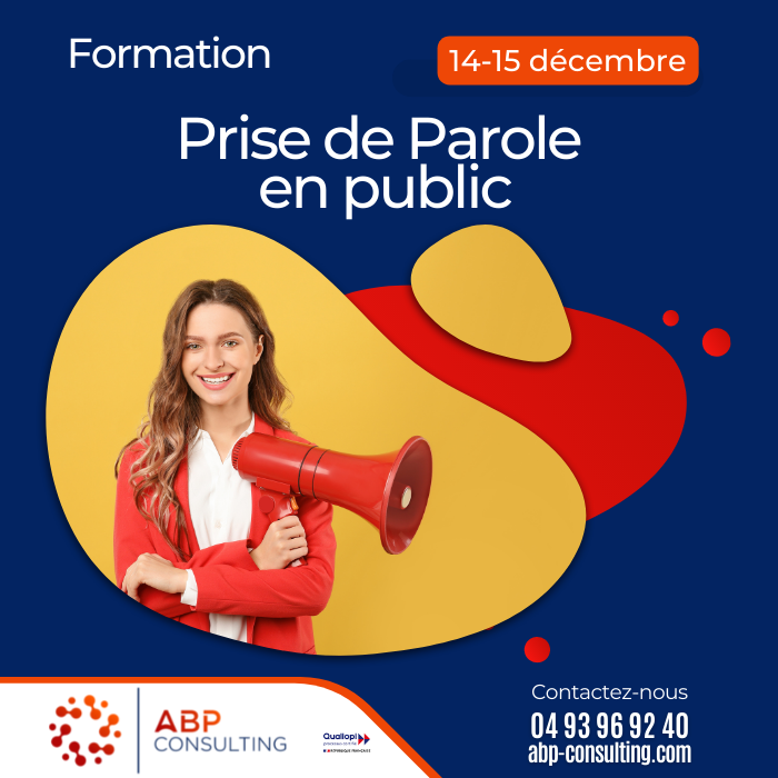 ABP_Consulting's tweet photo. Prendre la parole en public peut s’avérer difficile.

Du 14 au 15 décembre, ABP Consulting vous propose une formation de 2 jours, animée par Franck Rainaut.

Il vous reste encore quelques jours pour vous inscrire.

➕ https://t.co/7Dm44kOYXZ

#nice06 #forrmation #prendrelaparole https://t.co/oFy4vbxsm1