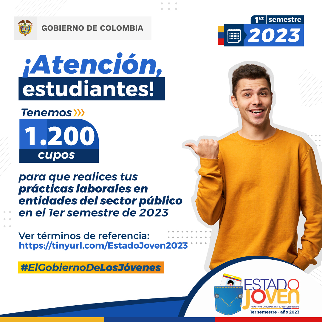 MintrabajoCol's tweet photo. Estudiantes, hay más 2.800 plazas de prácticas laboral, 900 en alcaldías de municipios PDET y zonas de frontera. 👩🏽‍🦰👦🏽

Conoce los requisitos y postúlate ➡️https://t.co/VqLQSzieyP https://t.co/4W53rl3qE1