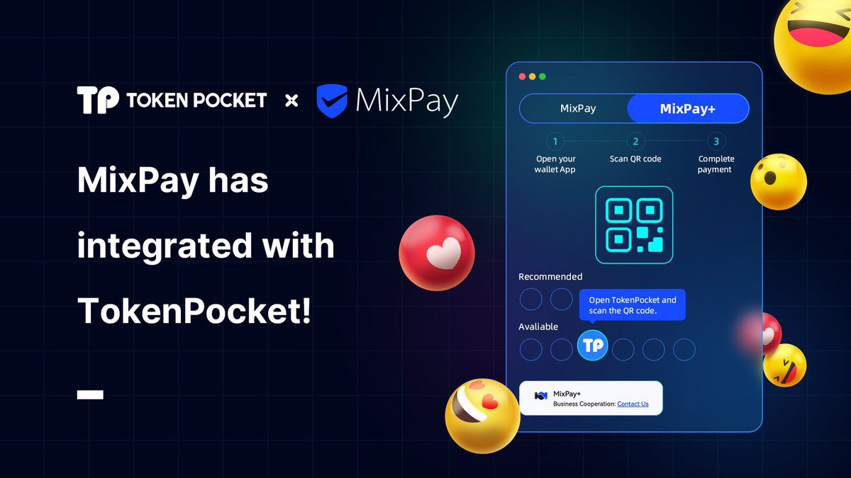 TPTDAO's tweet photo. 🆕 @MixPayProtocol集成到@TokenPocket_TP！

MixPay 是一种去中心化的 Web3 跨链支付协议。 TokenPocket与MixPay强强联手，为大家带来一站式的跨链支付体验！

👉 https://t.co/pWH7xjZa9L
👉 https://t.co/XziBKfKATo https://t.co/4oEvVYkbN0