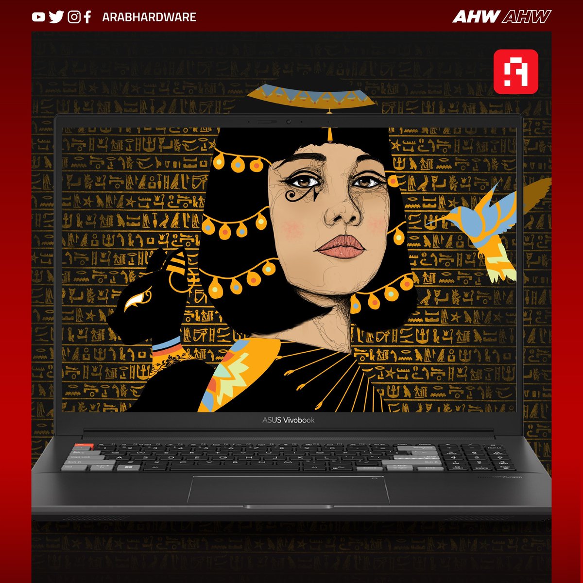 arabhardware's tweet image. أشهر الفنانين وصناع المحتوى المصريين قدّموا رؤيتهم لمصر في تصميمات مختلفة ورؤية عصرية جديدة للقاهرة والأهرامات والفن الفرعوني والثقافة المصرية عموماً.
واستخدموا في تصميماتهم لابتوبات #VivobookProX اللي بتعتبر الأفضل في فئة أجهزة صنّاع المحتوى والمبدعين.
#CreateWithASUS
@ASUSEgypt