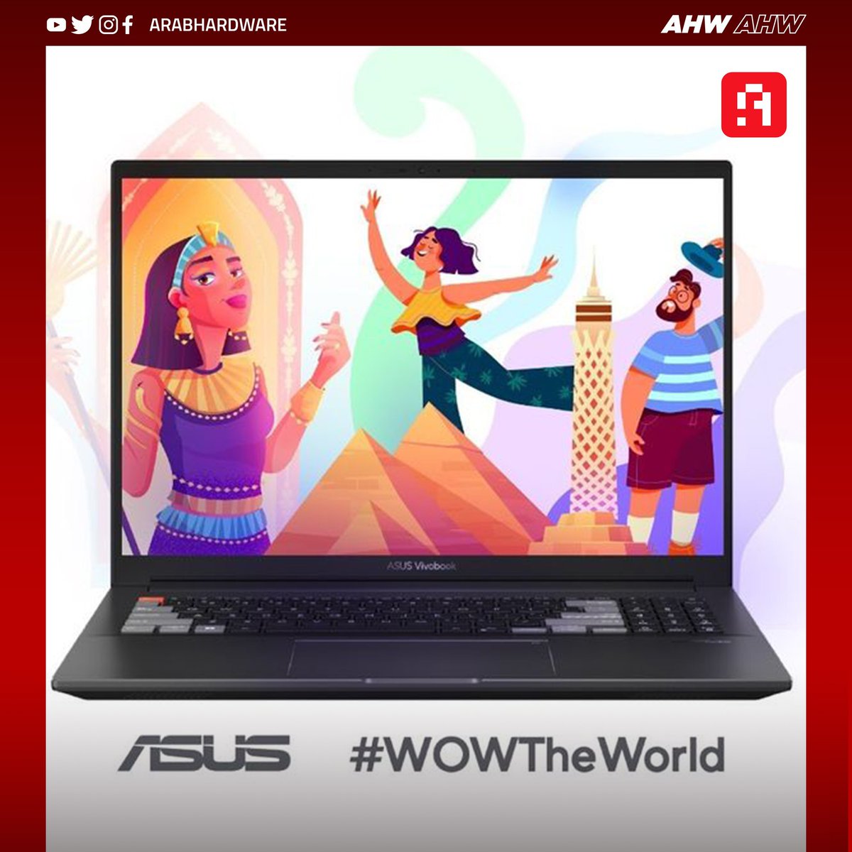 arabhardware's tweet image. أشهر الفنانين وصناع المحتوى المصريين قدّموا رؤيتهم لمصر في تصميمات مختلفة ورؤية عصرية جديدة للقاهرة والأهرامات والفن الفرعوني والثقافة المصرية عموماً.
واستخدموا في تصميماتهم لابتوبات #VivobookProX اللي بتعتبر الأفضل في فئة أجهزة صنّاع المحتوى والمبدعين.
#CreateWithASUS
@ASUSEgypt