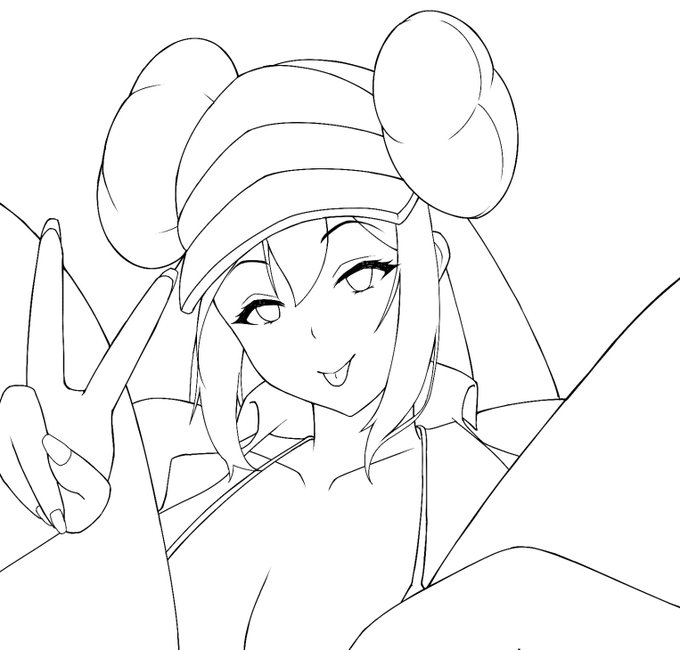 線画できたーーーー
明日から色塗りする 