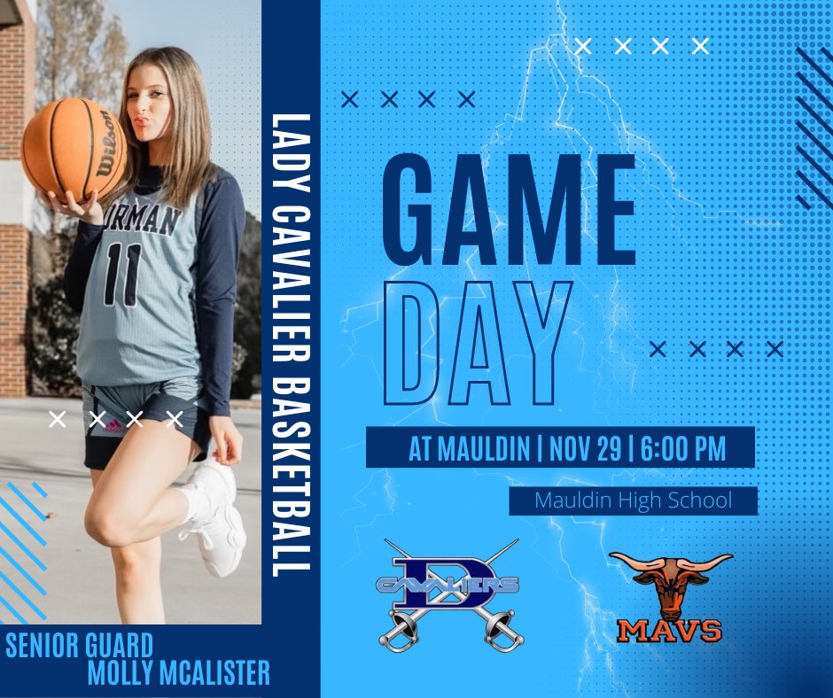 DormanLadyCavs's tweet photo. 🚨GAMEDAY🚨

🆚Mauldin Mavericks

⌚️6:00pm

🏟Mauldin High School 

#BuildTogether #GoCavs #BeatMauldin https://t.co/sIFrS1zaWk