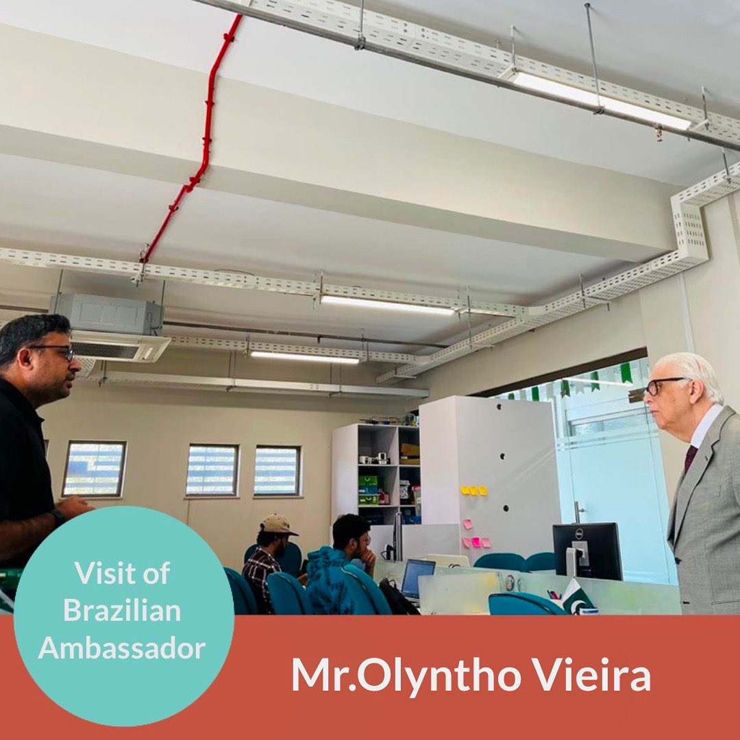 learnobots's tweet image. Mr. Olyntho Vieira, Ambassador of Brazil to Pakistan visited LearnOBots HQ recently. Our CTO - briefed him about STEAM initiatives we are currently working on and possible collaboration for the South American market as our product LearnOSTEAM is available in different languages
