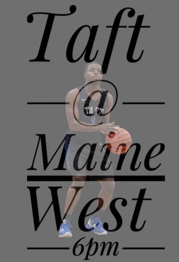 GAME DAY!! 
Taft @ Maine West 
Varsity tips at 6:00pm 

Freshmen A 4:30pm
JV 4:30pm
Freshmen B 6:00pm 

#stayhungry #stayhumble 🦅🏀