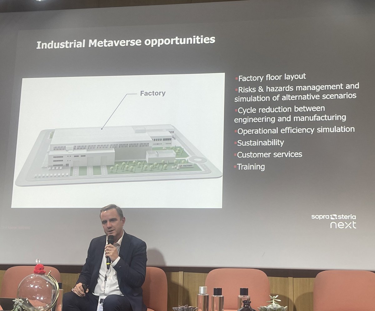MathieuFlex's tweet photo. Les opportunités du #Metaverse industriel par @SopraSteria_fr
#Metadays #Meta22 #Industrie @dmaurange https://t.co/92BIOODWjP