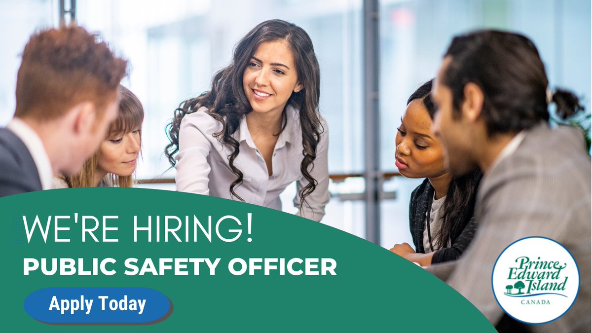 The Government of Prince Edward Island is hiring a Public Safety Officer!

☑️ $27 - $33 an hour
☑️ Full Time &amp; Benefits
☑️ Work from Home &amp; Office
☑️ Starts Immediately for one year with possible extension

Click here to apply today: 
gov.pe.ca/jobs/api/posit…

#Hiring #Employment