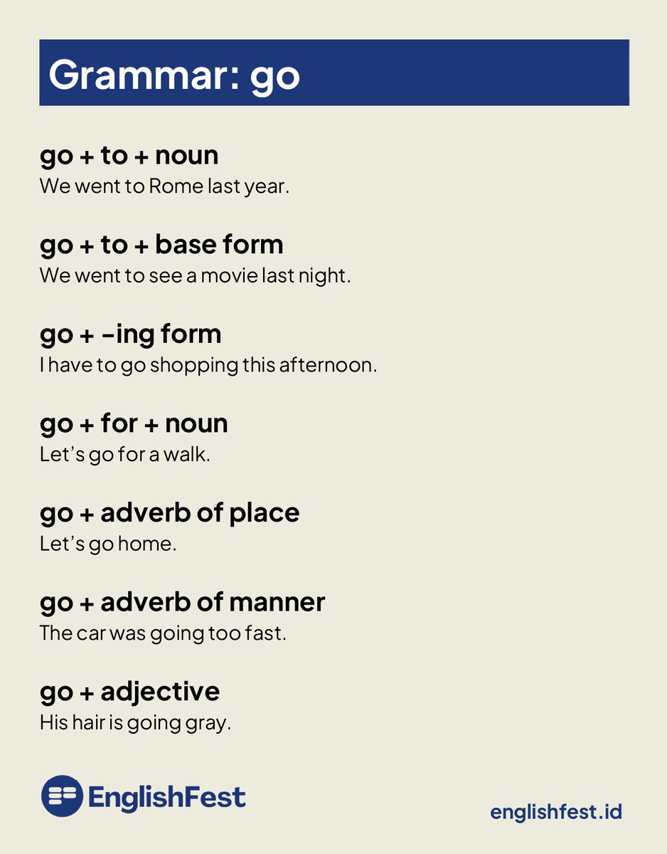 Grammar: go