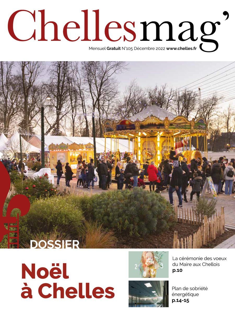 VilleChelles's tweet photo. [CHELLES MAG']
📮 Le Chelles mag' du mois de décembre arrive bientôt dans vos boîtes aux lettres! 😉
➡ Consultez-le ici : https://t.co/RMvGUcxtfJ
#chellesmag #information #actualité #Villedechelles https://t.co/6SBvMQHMnC