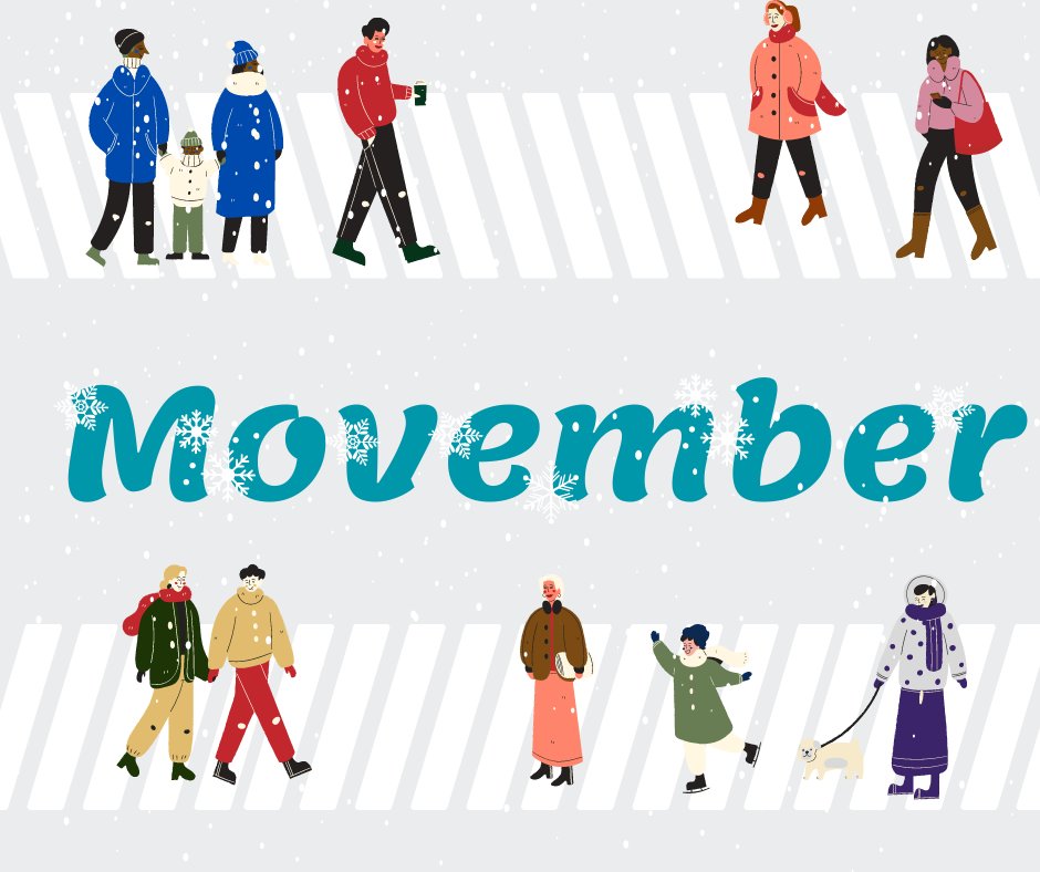 We hope you had fun following along with us this #Movember! This winter, remember that active transportation can be a wise choice for your health, wallet, environment, and community. We look forward to seeing how you stay active in the months to come!
