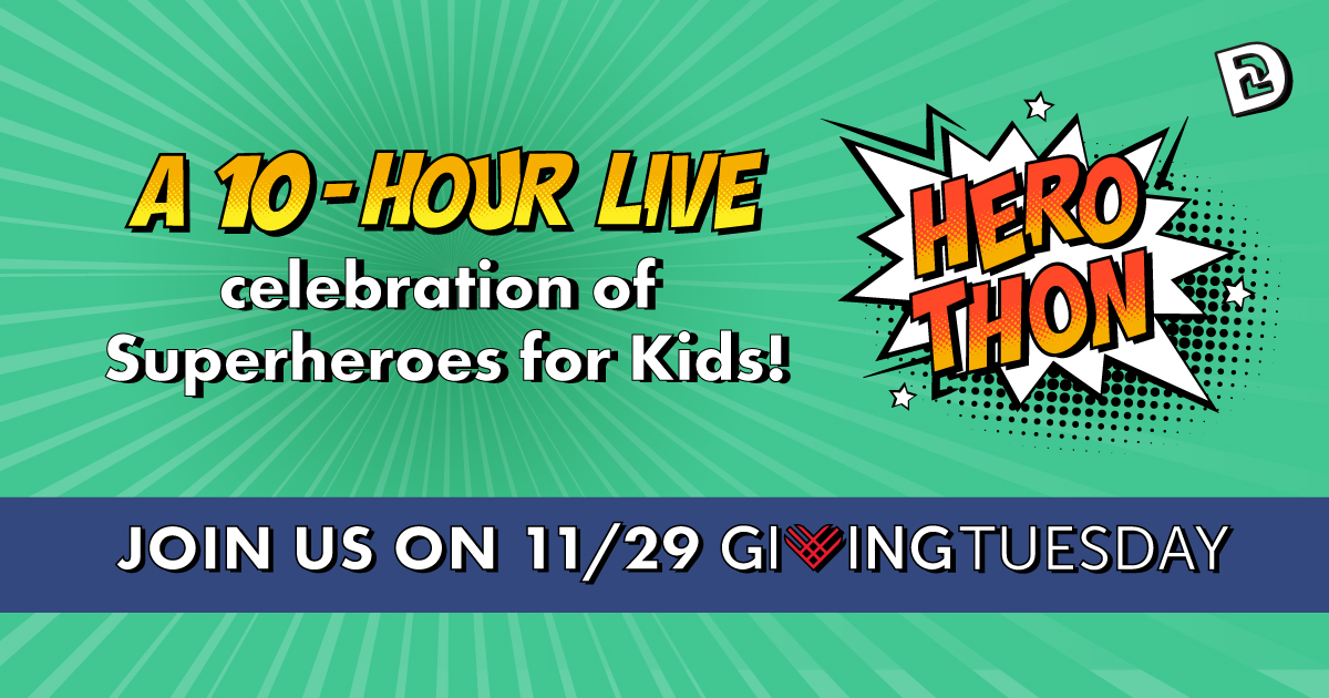 Darkness2Light's tweet photo. Our LIVE #HeroThon starts in one hour! Join us as we celebrate #GivingTuesday and honor the SUPERHEROES working to end child sexual abuse. The live stream is available on our Facebook and Twitter pages.
Join in on #HeroThon2022 and make a #donation today: https://t.co/iZYFQSRNoV https://t.co/Tnxq0pVC6a