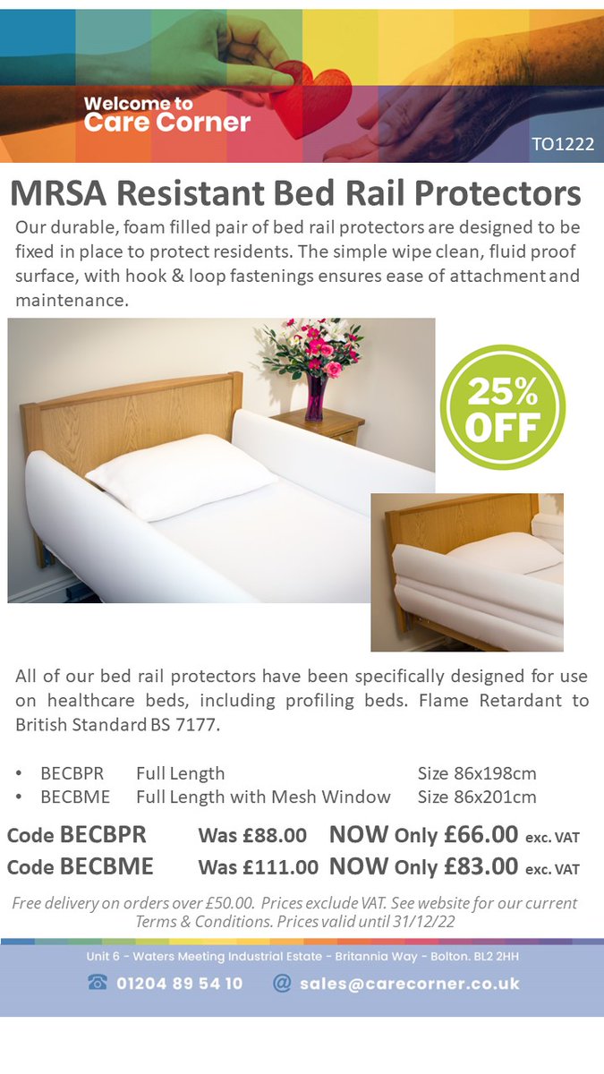 CareCorner's tweet photo. Save 25% on Bed Rail Protectors - https://t.co/cofJXvbN7h https://t.co/9qbvbqFXYq