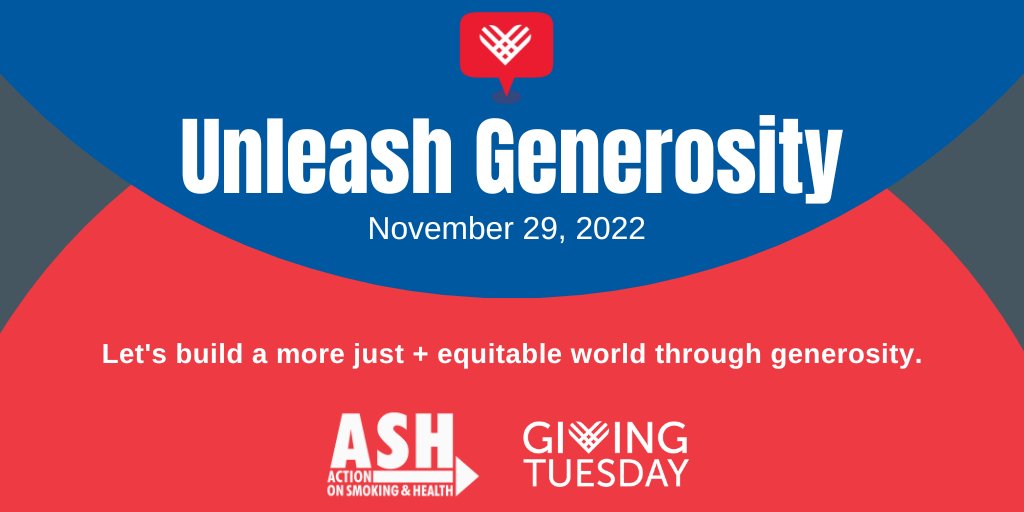 AshOrg's tweet photo. Today for #GivingTuesday, let's collectively commit to creating a world where our loved ones are safe from tobacco products and can live long healthy lives!

Donate to ASH to #StandWithHealth: https://t.co/U51FNcNV0d
All donations will be MATCHED, up to $10,000! https://t.co/ql0rUWfTae