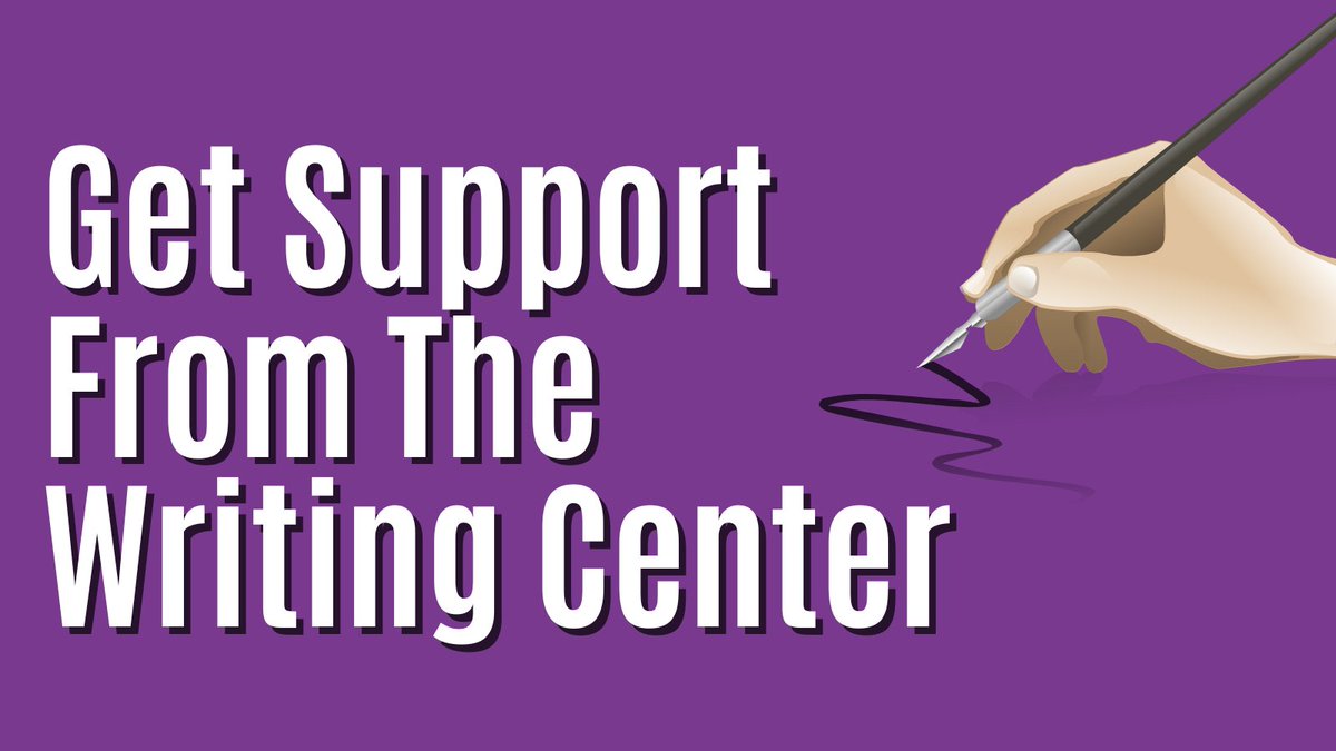 Get help from the Writing Center with works such as research papers and thesis. Schedule an appointment with them now at the link here: ccca.rowan.edu/departments/wr…