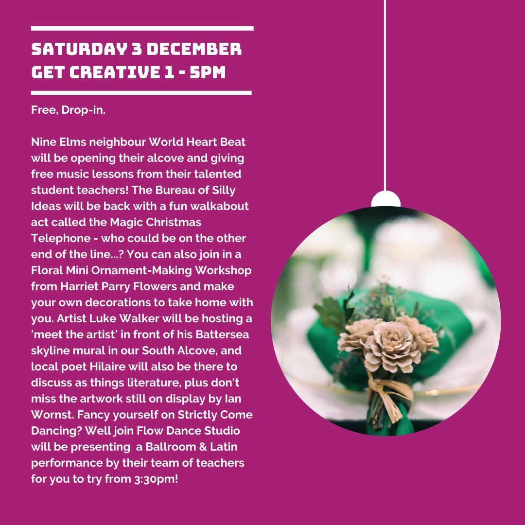 Join us this weekend for some festive fun along Merchants Way! On December 2nd and December 3rd we've brought together some wonderful local artists, poets, dancers and crafters, as well as delicious food and fun entertainment. See you on #MerchantsWay this weekend🎄