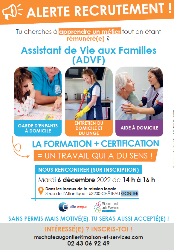 CORVE Anne-Sophie (@annecorve) on Twitter photo 🚀 A vos agendas #Ensemble #TousMobilisés à @poleemploi_PDL pour les #Métiers de la #Santé 👩⚕️👨⚕️ en #partenariat avec la <a href="/LocaleMayenne/">MISSION LOCALE DE LA MAYENNE</a> pour @#MaisonEtServices 🤝 #1Jeune1Solution 🚀 A vos agendas #Ensemble #TousMobilisés à @poleemploi_PDL pour les #Métiers de la #Santé 👩⚕️👨⚕️ en #partenariat avec la <a href="/LocaleMayenne/">MISSION LOCALE DE LA MAYENNE</a> pour @#MaisonEtServices 🤝 #1Jeune1Solution