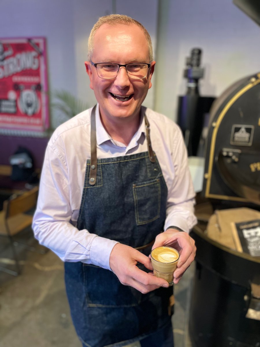 From beans to machines, our exec team are learning how to make the perfect flat white at <a href="/extractcoffee/">Extract Coffee</a> today ☕️
