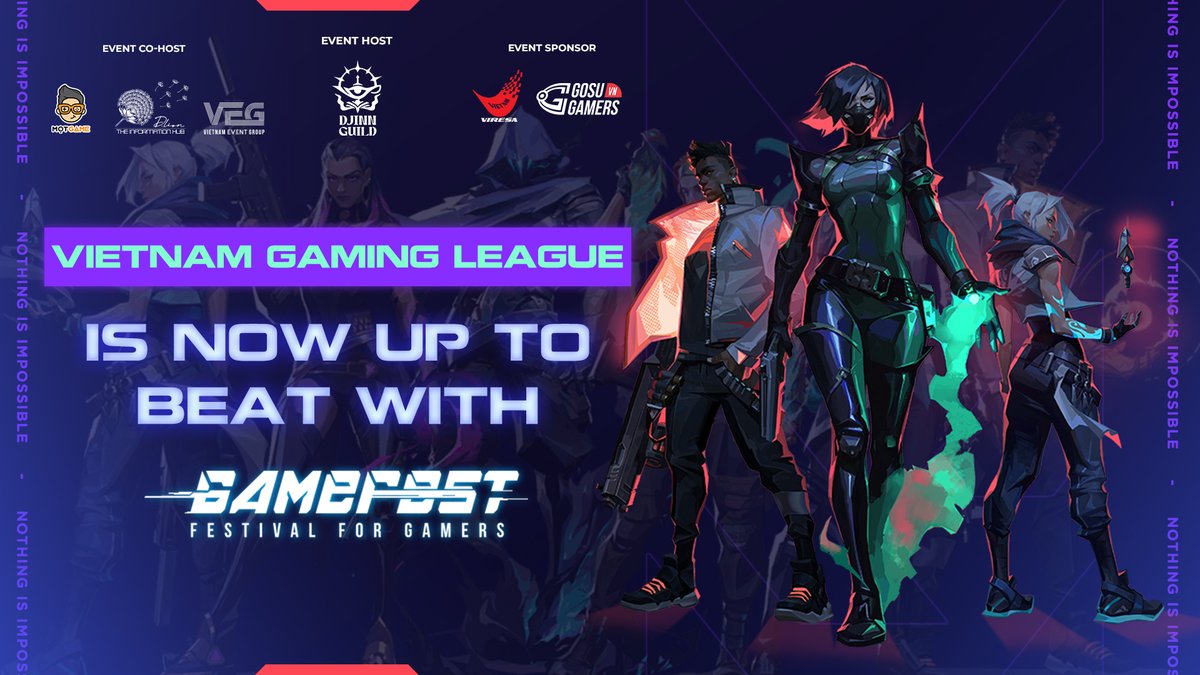 GameFest2022's tweet photo. Vietnam Gaming League
Is now up to beat with GAMEFEST.

👉Join us at the GameFest and experience being a pro esports gamer! 🎮

🌟Remember to follow us to update the latest news!
#GameFest #Festival_For_Gamer https://t.co/xQZrDafORn
