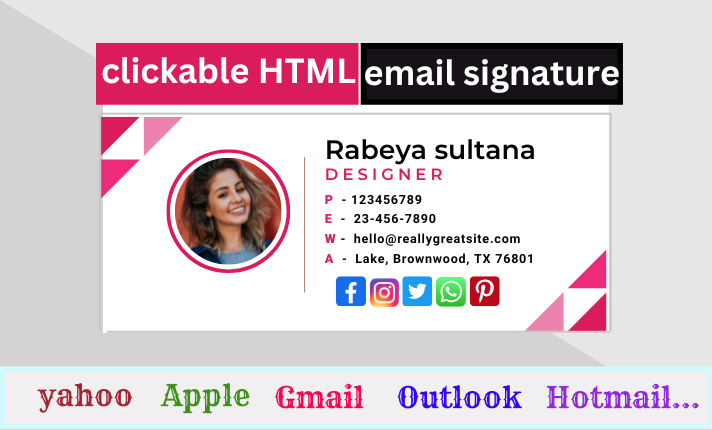 rabeya2018ru's tweet photo. email signature design
#facebook #linkedin #business #twitter #pinterest #instagram #MAMA2022#GivingTuesday
#GOT7Win2022MAMA
#沙花叉クロヱ1周年記念ライブ
#Kara
#君の花になる
#宮台真司
#HTMLsignature  #Signature #emailSignature 
hire me :https://t.co/fJPlG9J1Vk https://t.co/AHy3qsDK4J