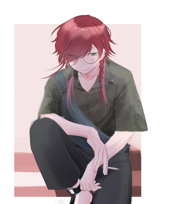 リャクさん ( @ ryaku_i ) の合作企画に参加させていただきました!いろんなコーデの推しを見られて幸せすぎる～!この度は素敵な企画をありがとうございました!#イロ絵す#エデン組色んなスタイル見てみたい合作企画 