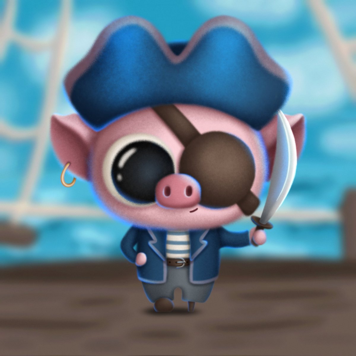 N1kaBu's tweet image. 🏴‍☠️New drop🏴‍☠️

Kholodets. Captain Kholodets.
He is a sea wolf, a favorite of all port girl-pigs. As dangerous as it is charming. 
No pigs were harmed during creation of this character.
0.04eth

#nftN1kaBu #N1kaBu 
@opensea 
opensea.io/assets/ethereu…