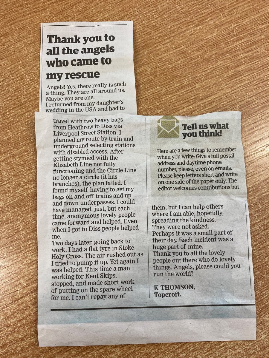 KentSkips's tweet photo. It is nice to see our new driver Anthony receiving praise in the @EDP24, for being the kind, helpful person he is. https://t.co/xDZCg2HUbP