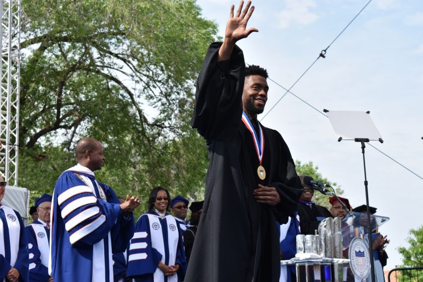 HBCUSiriusXM142's tweet photo. Celebrating the life and legacy of our beloved Chadwick Boseman, who was born on this date in 1976. We love you Chadwick! #ChadwickForever #WakandaForever #HowardForever https://t.co/CeEonlbbsV