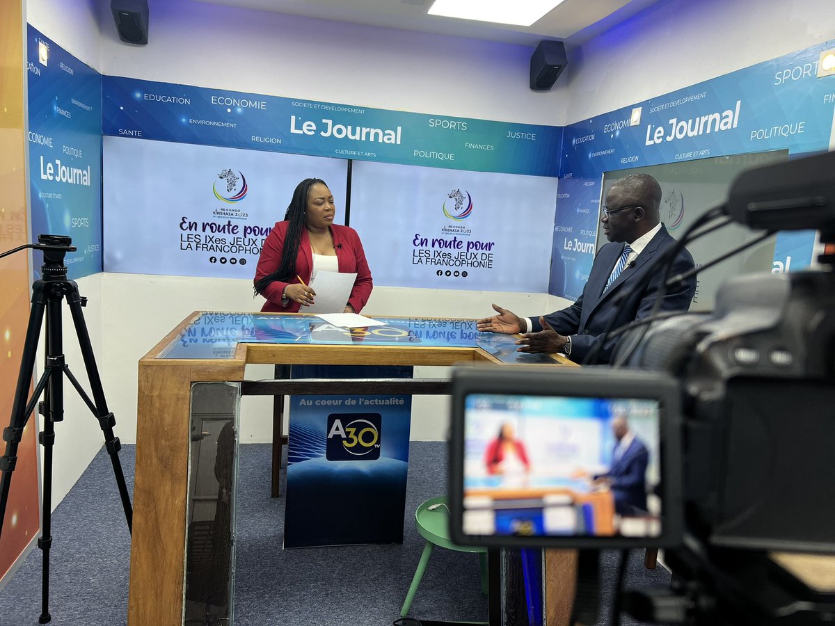 rkitsita's tweet photo. #RDC:Ds 8 mois Kin abritera les 9e jeux de la Francophonie.Les préparatifs vont bon train rassure Isidore Kwandja Ngembo Dir national des 9e jeux de la Francophonie. Ce soir sur A30TV TNT (Canal 482)à 19h30 invité et l’intégralité à 21H00. 23h00. YouTube A30 TV,Facebook:Actu30 https://t.co/JwoWEmDJgZ