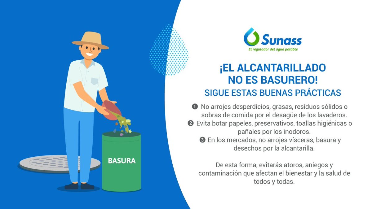 HuaralS's tweet photo. Emapa Huaral SA Y SUNASS te recuerdan la importancia de cuidar el alcantarillado en tu ciudad. 🤓 ¡Conoce estos buenos consejos! https://t.co/dBbmzFHpvx