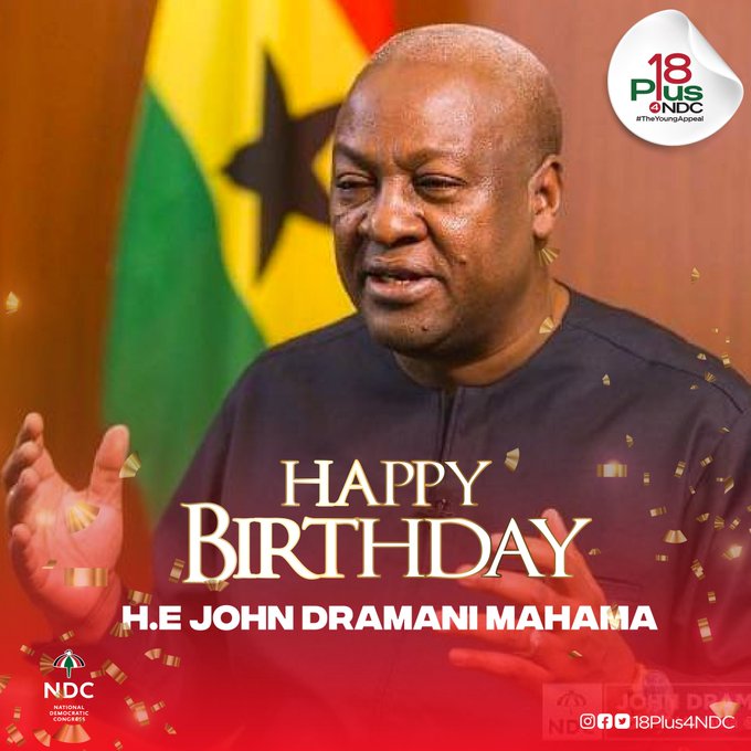 Happy birthday H.E John Dramani Mahama 
