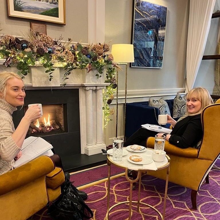 Vicky O Connor And Lisa Dennehy from <a href="/CorkChamber/">Cork Chamber</a> putting the finishing touches to the Cork Chamber Christmas Lunch 2022, which is proudly being held here at Cork's Vienna Woods Hotel on December 2nd! It's sure to be a spectacular event! 🎄🍾
#CorkChamber #ChristmasLunch