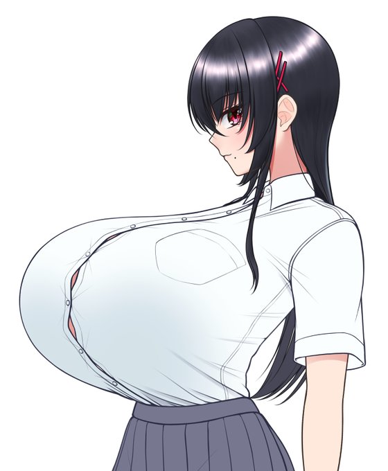 真横顔の練習落書き 