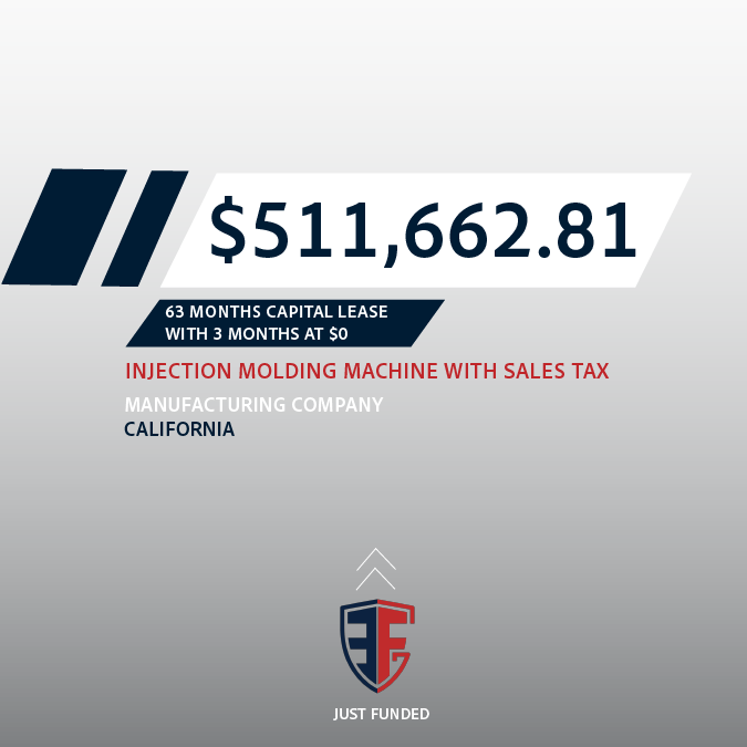 EFGLLC's tweet photo. Just Funded: Tempering Machines to Automation Package to Injection Molding Machines and everything in between! 

#EquipmentFinancing https://t.co/D3e6JFlDnD