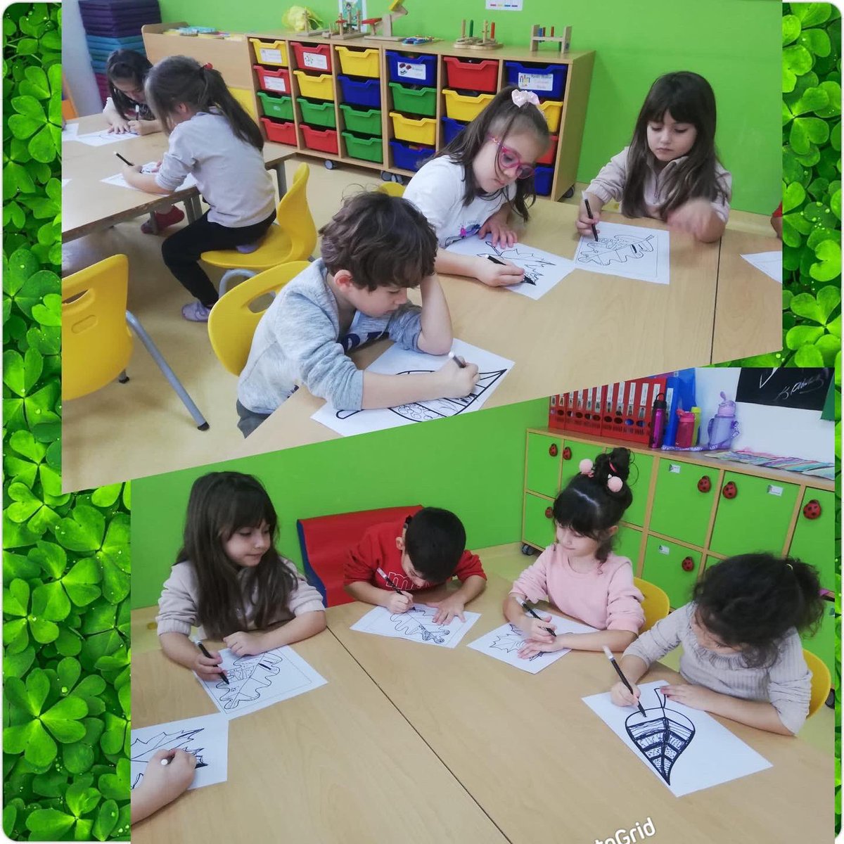 BahcesehirFatsa's tweet photo. Okul öncesi öğrencilerimizle “Doğadaki Desenler” çalışmalarımızı doğayı gözlemleyerek renklendirdik. ☺️ https://t.co/XGWUICwlTP