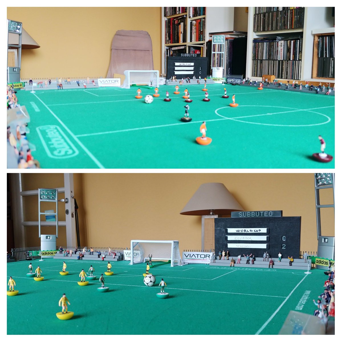 andre_d_keaton's tweet photo. #WorldCup2022
#NetherlandVsQatar 1-0
#EcuadorVsSenegal 0-2
#Subbuteo https://t.co/rAIhL3wg6n