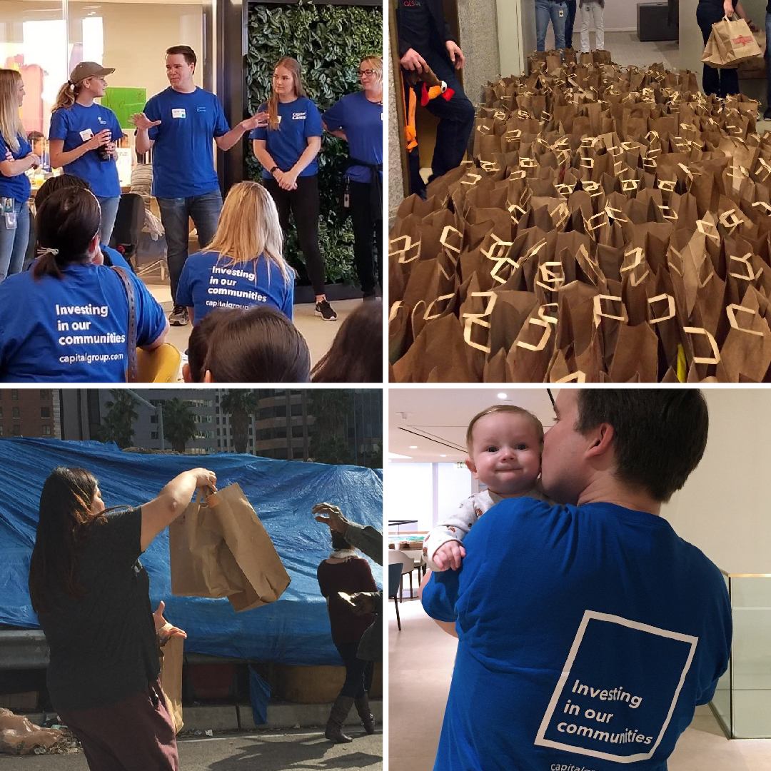 After two years off, #GobbleGobbleGive has returned! On Thanksgiving morning, Capital Group volunteers worked to assemble 1k snack, clothing and toiletry kits to be distributed to those in need. #GivingTuesday