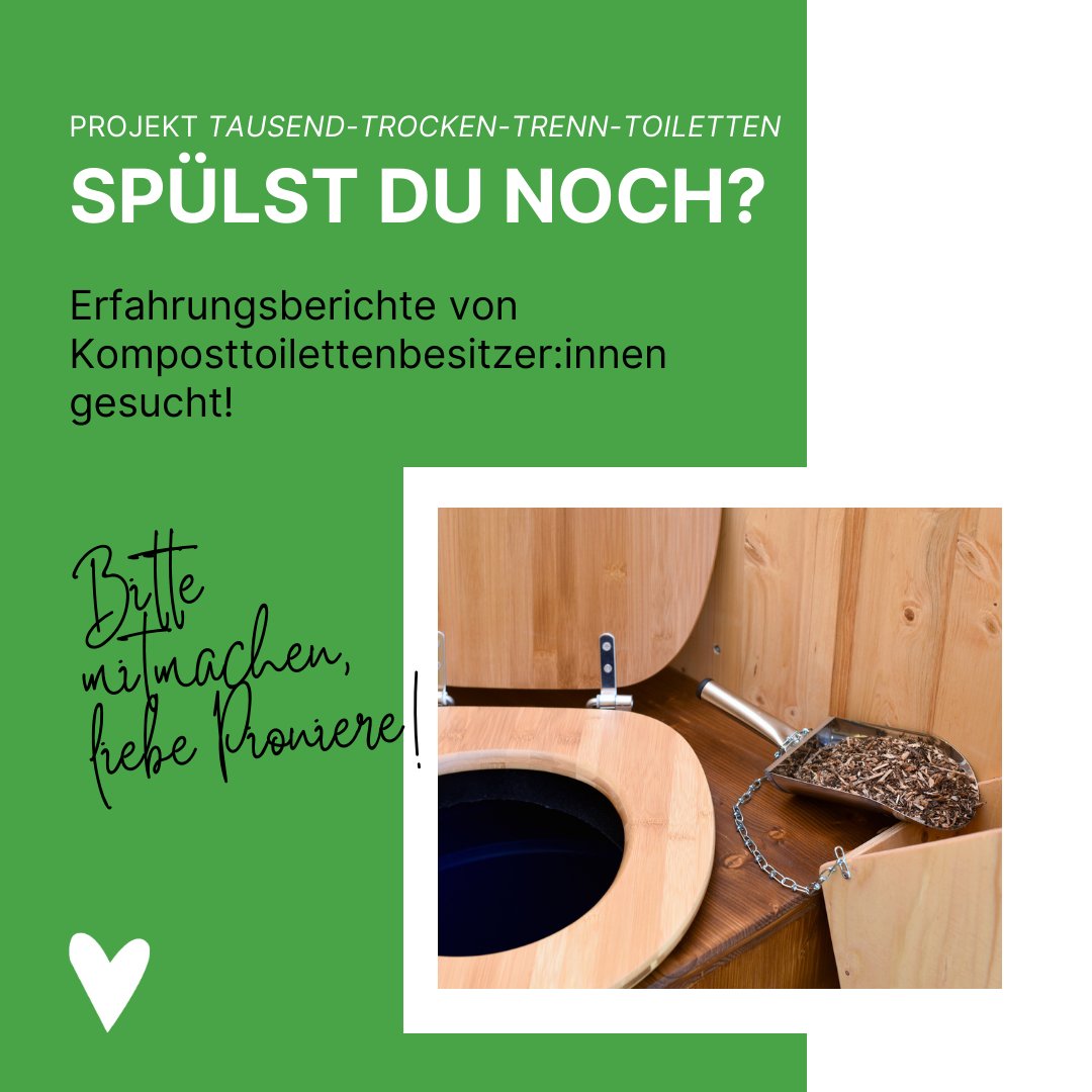 Kompotoi_de's tweet photo. Liebe #Trockenklo-Pioniere, you know shit - deshalb teilt eure Erfahrungen! Das NetSan Projekt sammelt Best Practices, aber auch Hürden &amp; Probleme, und braucht dafür eure Crowd-Intelligenz.

👉https://t.co/QeufnazoAa

#Trockentoiletten #Komposttoiletten #Sanitärwende https://t.co/WEOTGsgp0j