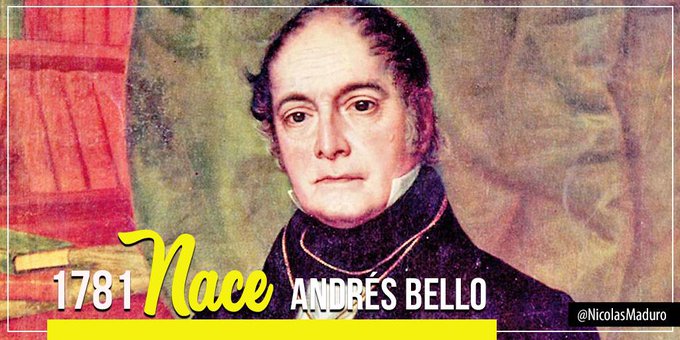 Redi_andes's tweet photo. #29Nov || Año de 1781 nació  Don Andrés Bello, uno de los humanistas e intelectuales más importante de Venezuela y América Latina que revolucionó las letras, la educación y el derecho en nuestro continente.
#PdvsaEnVictoria https://t.co/zLL9rJs3N4