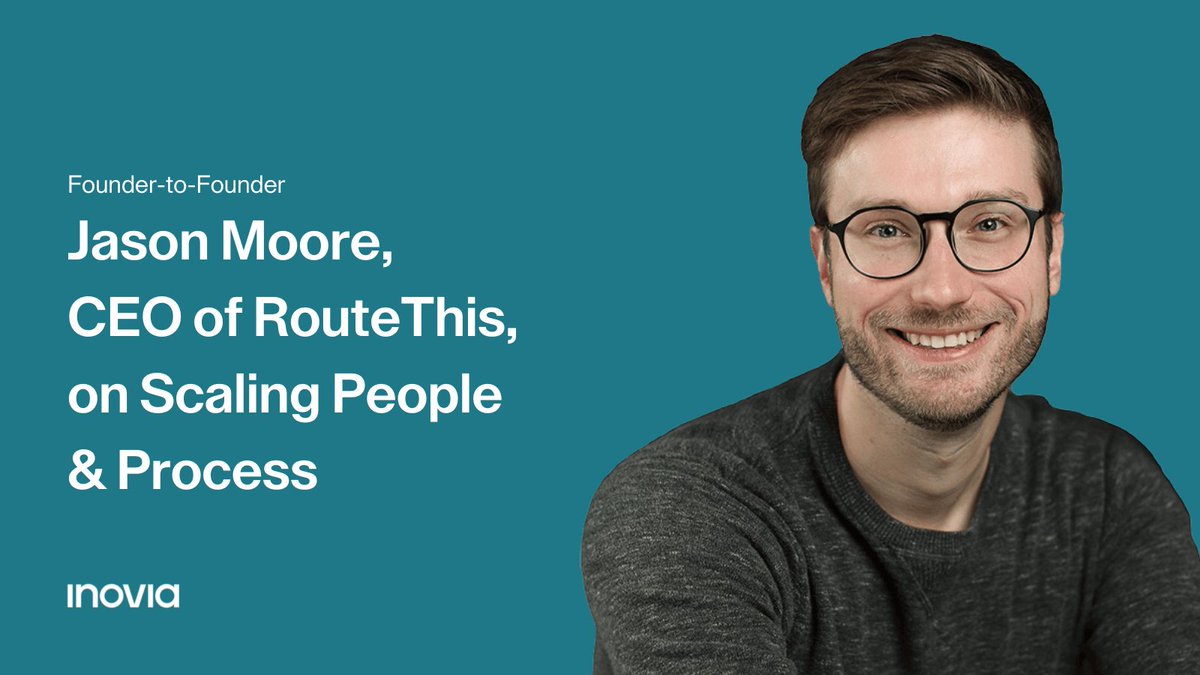 inovia's tweet photo. We recently sat down with the CEO of #RouteThis, Jason Moore, to candidly discuss what it takes to scale from zero to 100+ employees. Jason shared:

➡️ How he thinks about team growth
➡️ Hiring strategies
➡️ Biggest challenges to scaling people

https://t.co/mk9zlvuusg https://t.co/FE8eVVqAGE