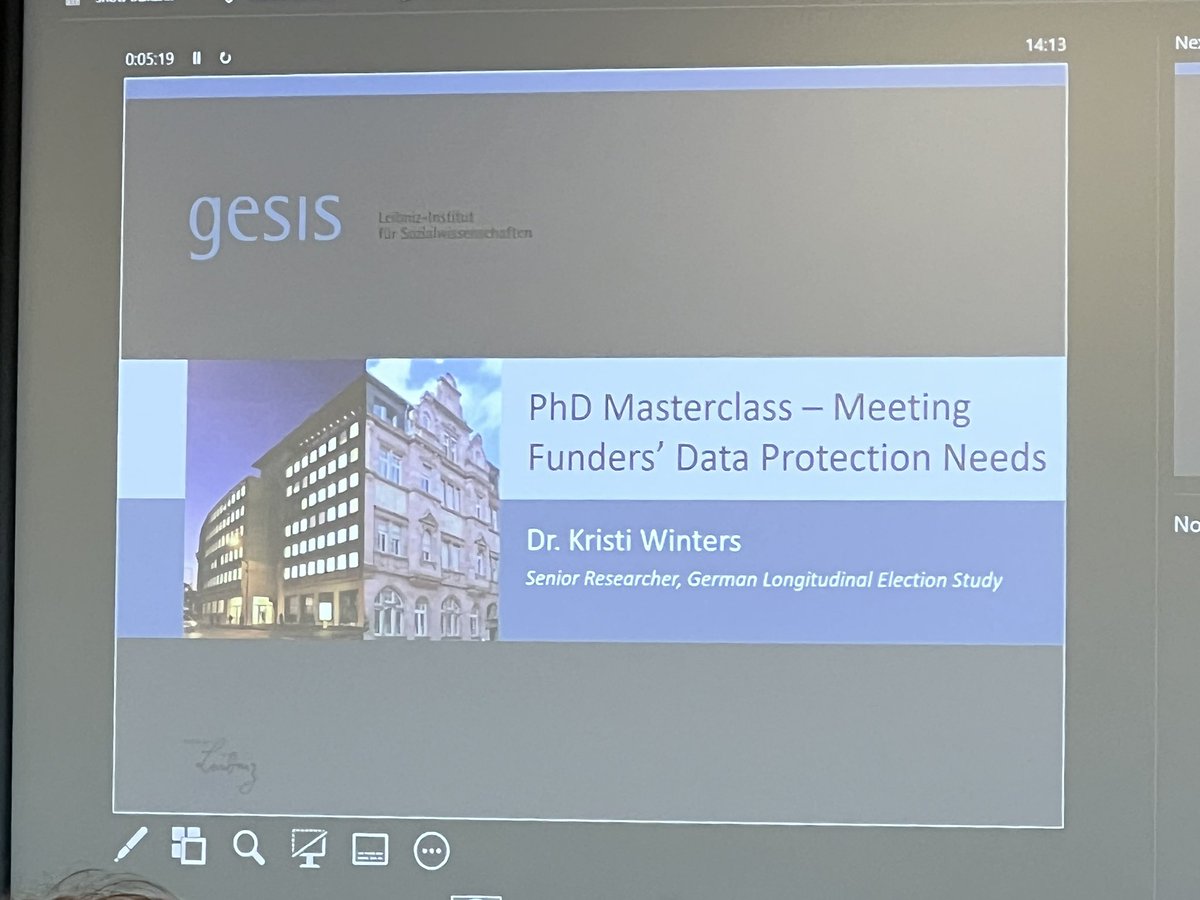 ISSRDundee's tweet photo. . @EdziaNCM introduces Dr Winters #Data Management #Phd #qualdata @UoDOpenResearch https://t.co/YpmBfA7D3g