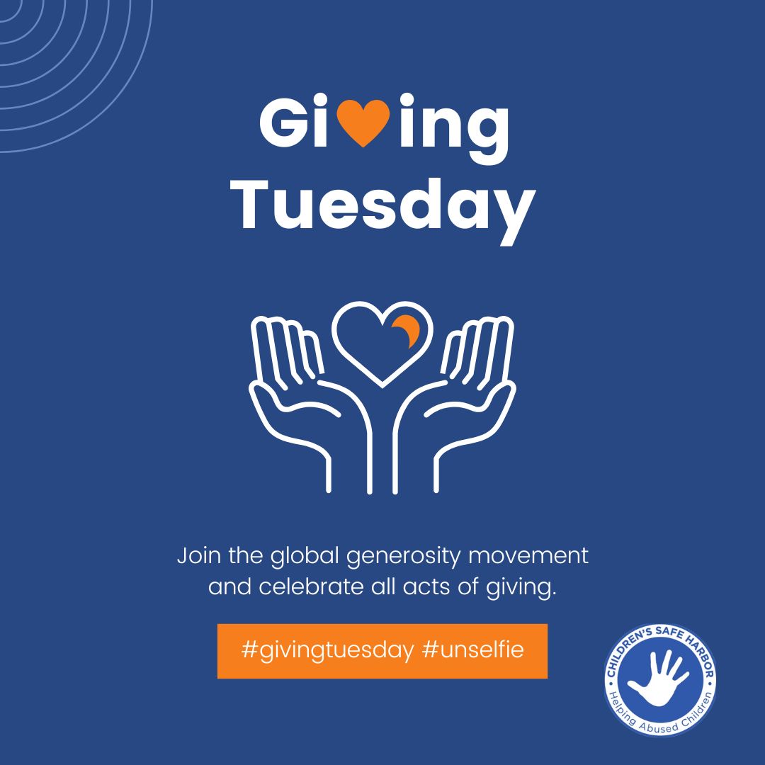 childrens_safe's tweet photo. WHAT IS GIVINGTUESDAY?
 Children's Safe Harbor wants to encourage you to give back this GivingTuesday.  If you would like to join our team and our fight to shine the light on abuse of children click our website and find ways to give this GivingTuesday. 
https://t.co/1mnP1bJ2LG https://t.co/xnB4CIiXfX