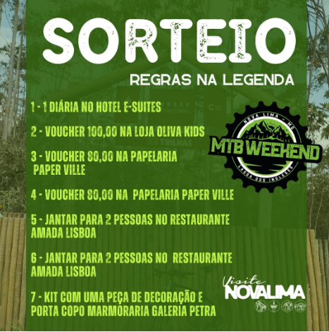 VisiteNovaLima's tweet photo. O MTB vai movimentar a Lagoa dos Ingleses no primeiro fim de semana de dezembro. De 2 a 4/12 centenas de atletas profissionais e amadores vão curtir as trilhas da região. Tem sorteio dos parceiros do MTB WEEKEND no IG: @visite_nova_lima, participe! https://t.co/Ck8EWeGnRX