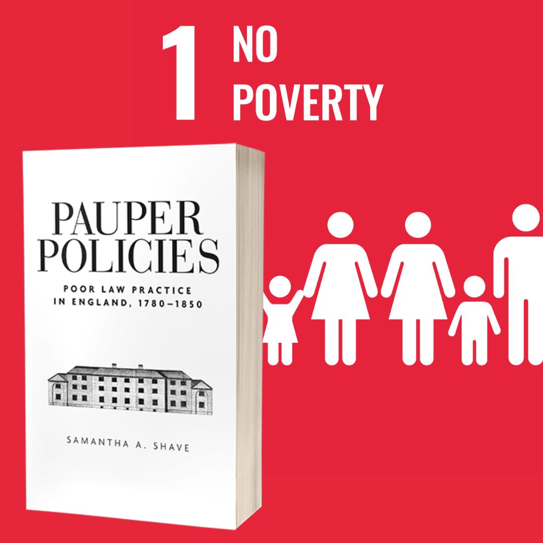 Our first #17Booksfor17SDGs ties to the @UN's #NoPoverty.
We've chosen 'Pauper Policies' by Samantha A Shave from @ManchesterUP.
This books examines old and New Poor Law, discussing aspects often overlooked by researchers, such as the impact of national scandals.
#CitiesofLit