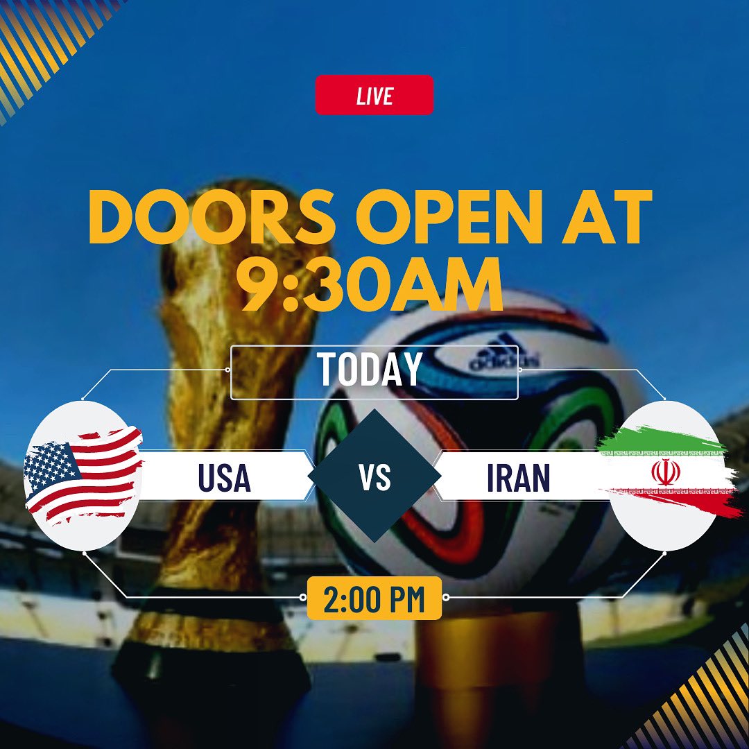 🇺🇸MATCH DAY🇺🇸 The USMNT MUST beat Iran today to advance to the 2022 World Cup Round of 16. Don’t miss this epic game! 👏