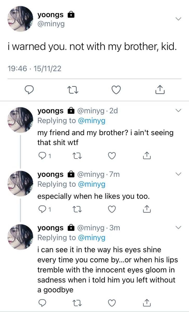 jkoojmi's tweet photo. chance — #jikookau 

a jikook au where jungkook is in love with his friend’s younger brother. https://t.co/pKRKatIzQQ