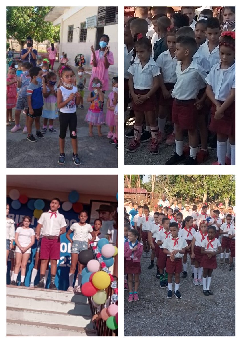 Con gran entusiasmo regresan nuestros pioneros a sus aulas en este inicio del curso escolar 2022-2023.! Felicidades! 
#EducacionArtemisa
#EducacionMined <a href="/Eugeniocubano/">Eugenio González Pérez</a> <a href="/CCruzAvila1/">Caridad Cruz Avila</a> <a href="/Oytsa1/">Oytsa Longa</a> <a href="/EduArtemisa/">DPEArtemisa</a>