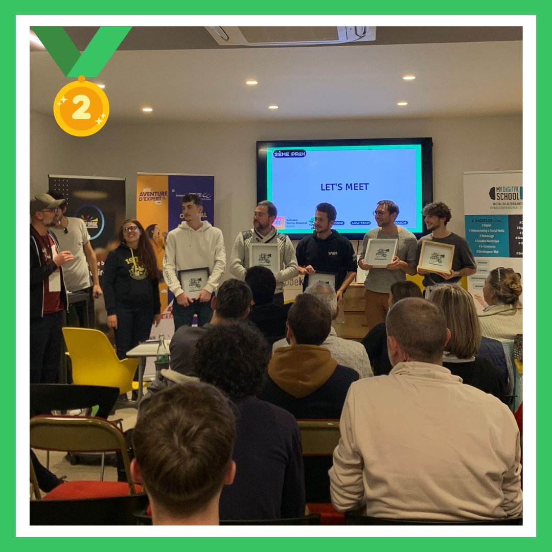 LET'S MEET (2ème place): Mise en place d'une application géolocalisée avec des activités diverses qui peuvent être mystères ou identifiées. 🌐