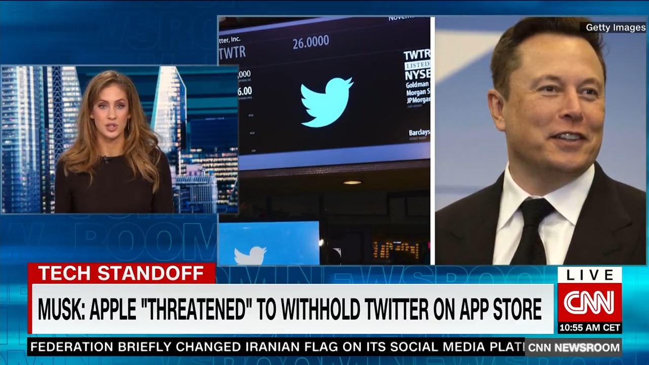 CNN on Twitter "Elon Musk has claimed that Apple has “threatened” to pull Twitter from its iOS